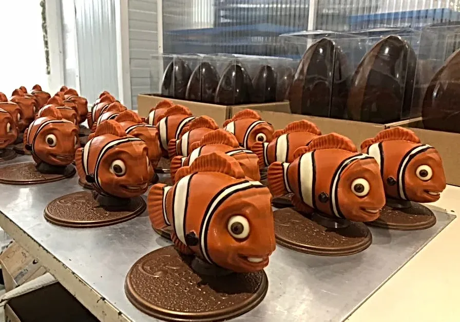 Poisson en chocolat en forme de nemo